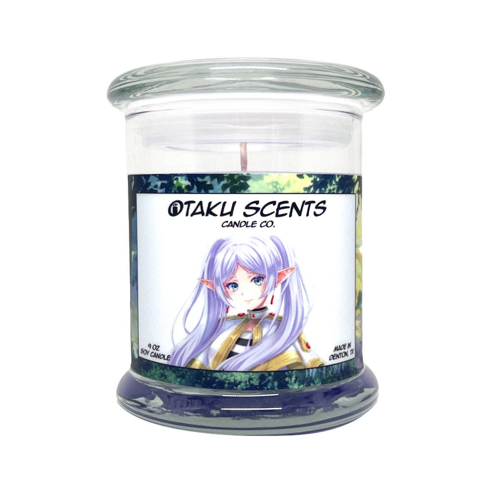 Otaku Scents - Wholesale Jar/Filled Candle - Frieren Jasmine Orchid Vanilla Scented Anime Inspired Candle