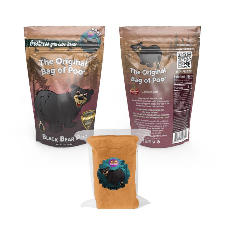 "The Original Bag of Poo"® - Wholesale Cotton Candy - The Original Bag of Poo (Black Bear Poo)