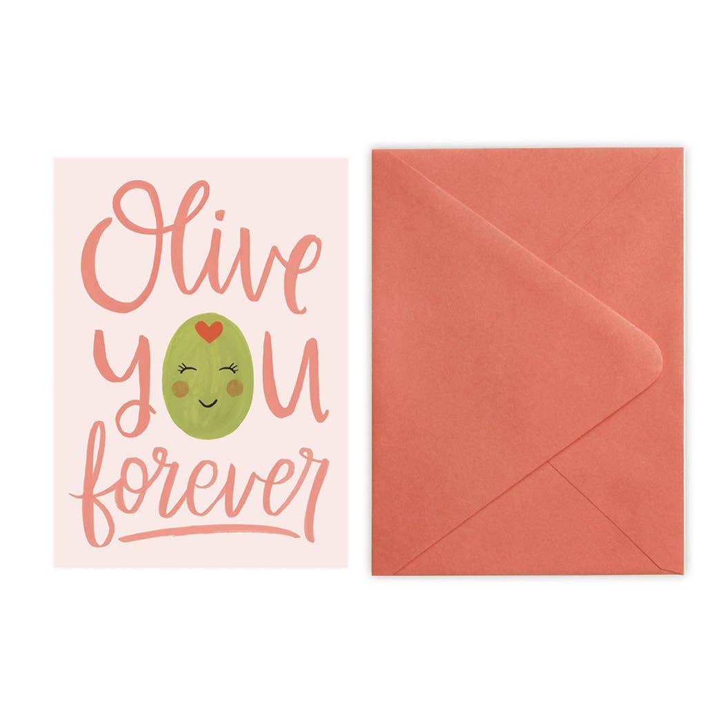 LoveLight Paper - Wholesale Love Card - Olive You - Card1