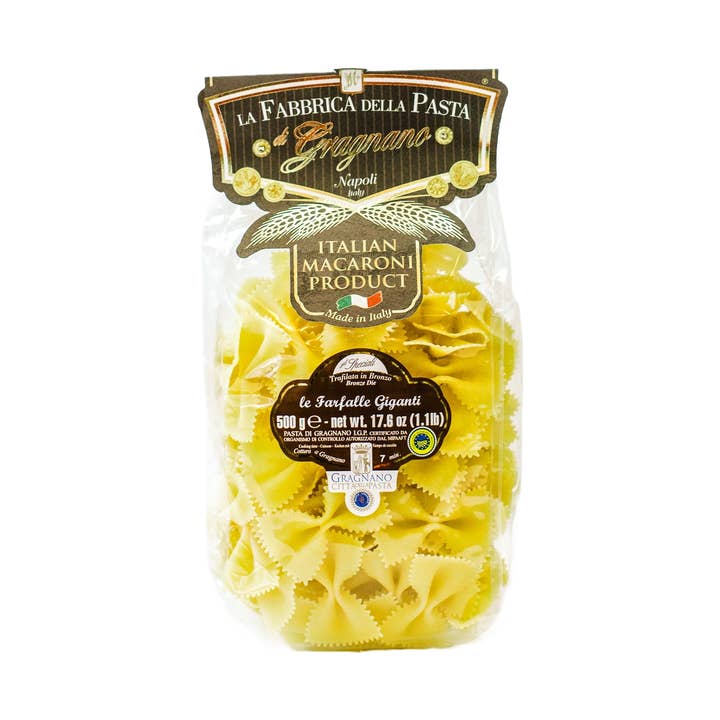 Farfalle Giganti IGP by La Fabbrica della Pasta for wholesale by Zia Pia