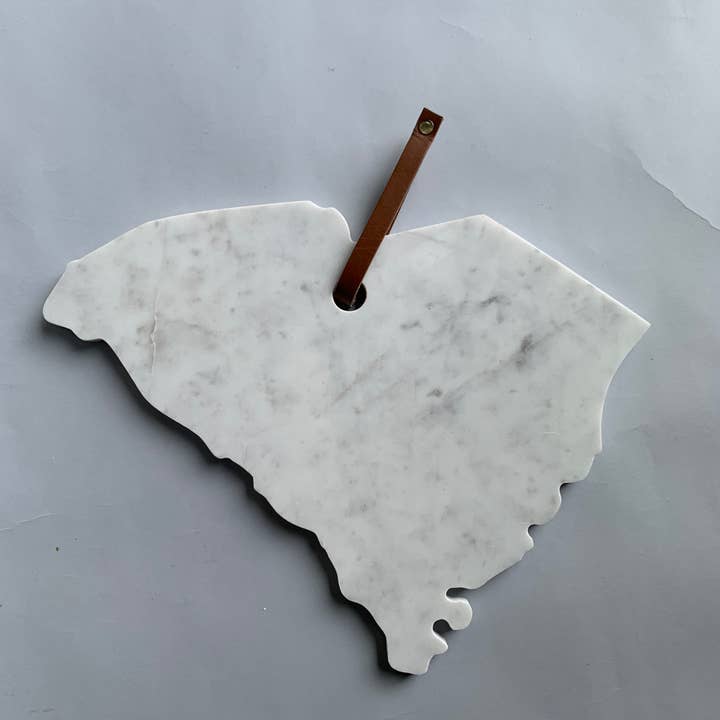 Lg Polished Marble "South Carolina" Cutting Board 14"x10" for wholesale by BIDKhome