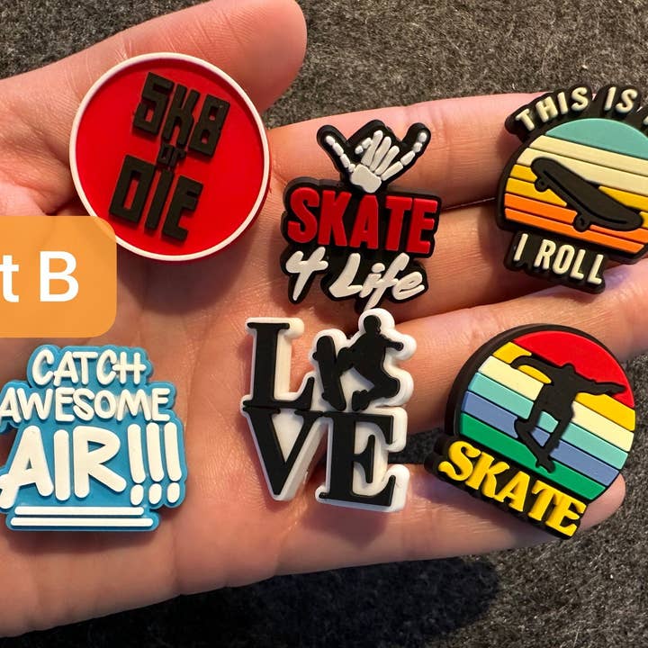 JuliesDecal – Großhandel Schuhzubehör – Unisex – Wähle deine eigenen Skate Skateboard Skater-Schuhanhänger2