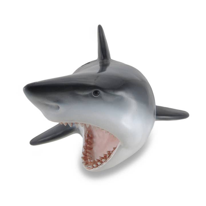 Great White Shark Head Wall Mount Trophy Sculpture Nautical Décor for wholesale by Zeckos