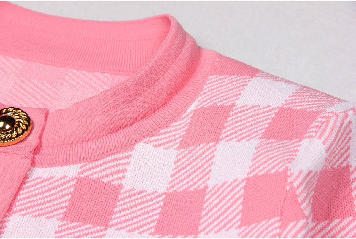 Productseeker - Wholesale Cardigan - Women's - JK071 Chic Plaid Cardigan Jacket - Autumn Essential16