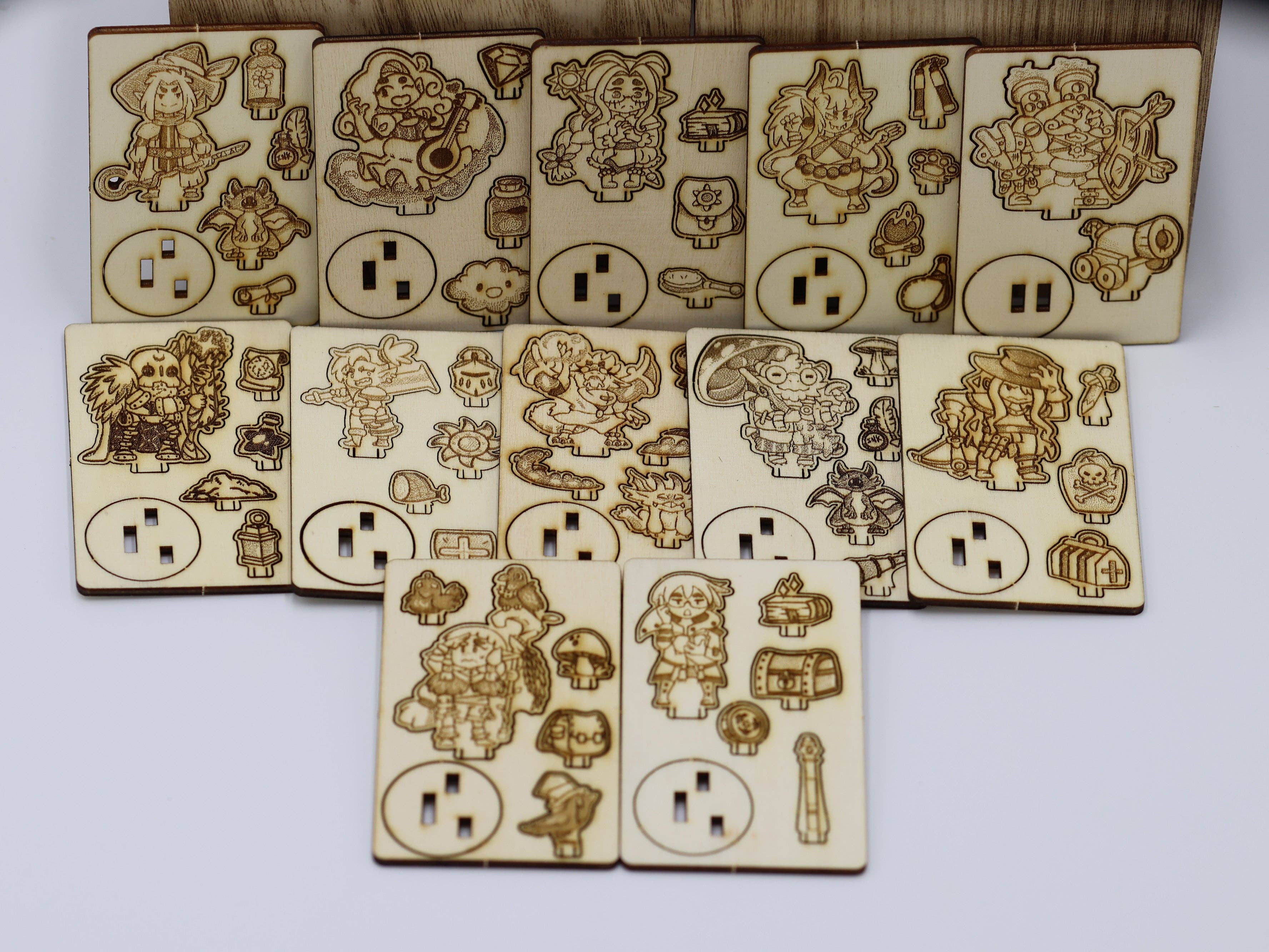 CorvidArts - Wholesale Board Game - Warrior Tabletop Miniatures (Set of 12)4