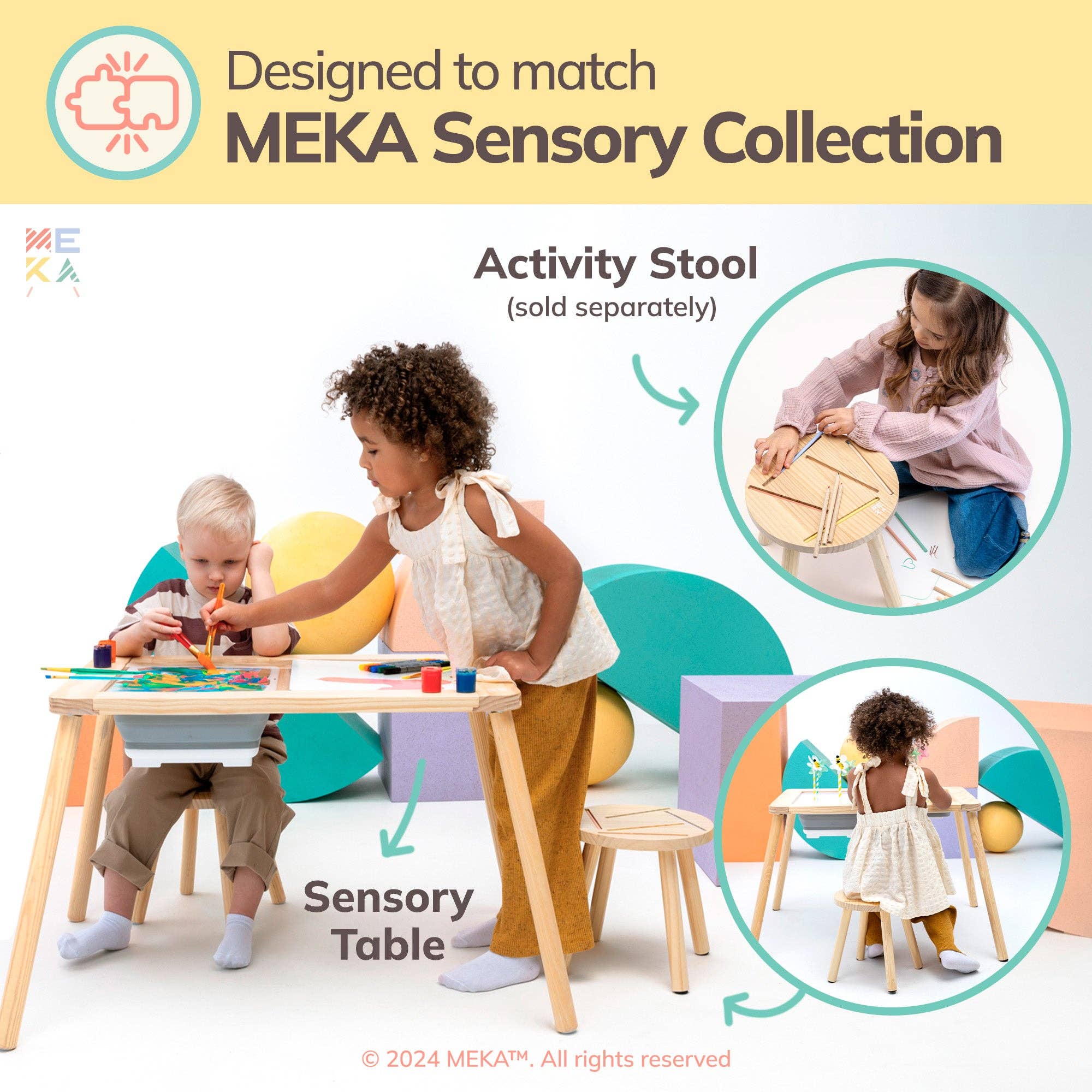 MEKA - Wholesale Wood Toy - Kids - Sensory Table 6 in 19
