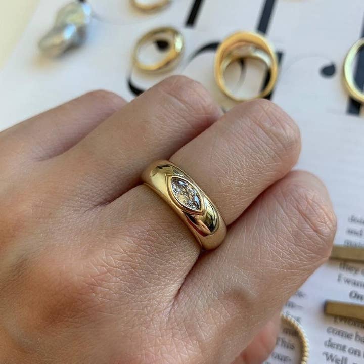 Bague épaisse dôme pour la vente par FALA