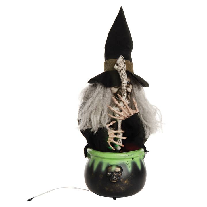 C&F Home - Wholesale Decorative Figurine - Halloween Animated Witch With Cauldron1