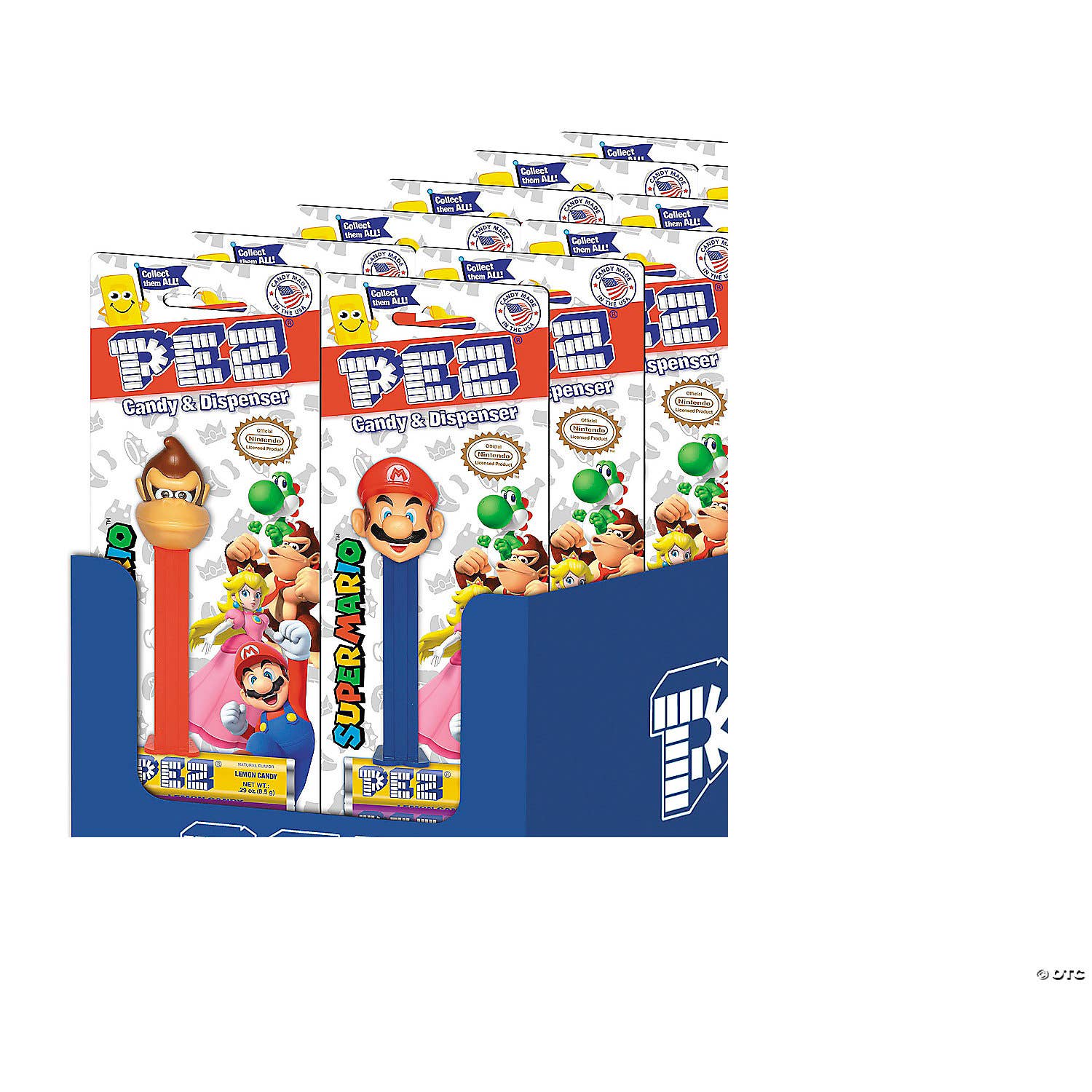 Long Island Candy Factory - Wholesale Hard Candy - Pez Nintendo Mario Yoshi Kong Candy & DispenserBlister Tray 12 ct0