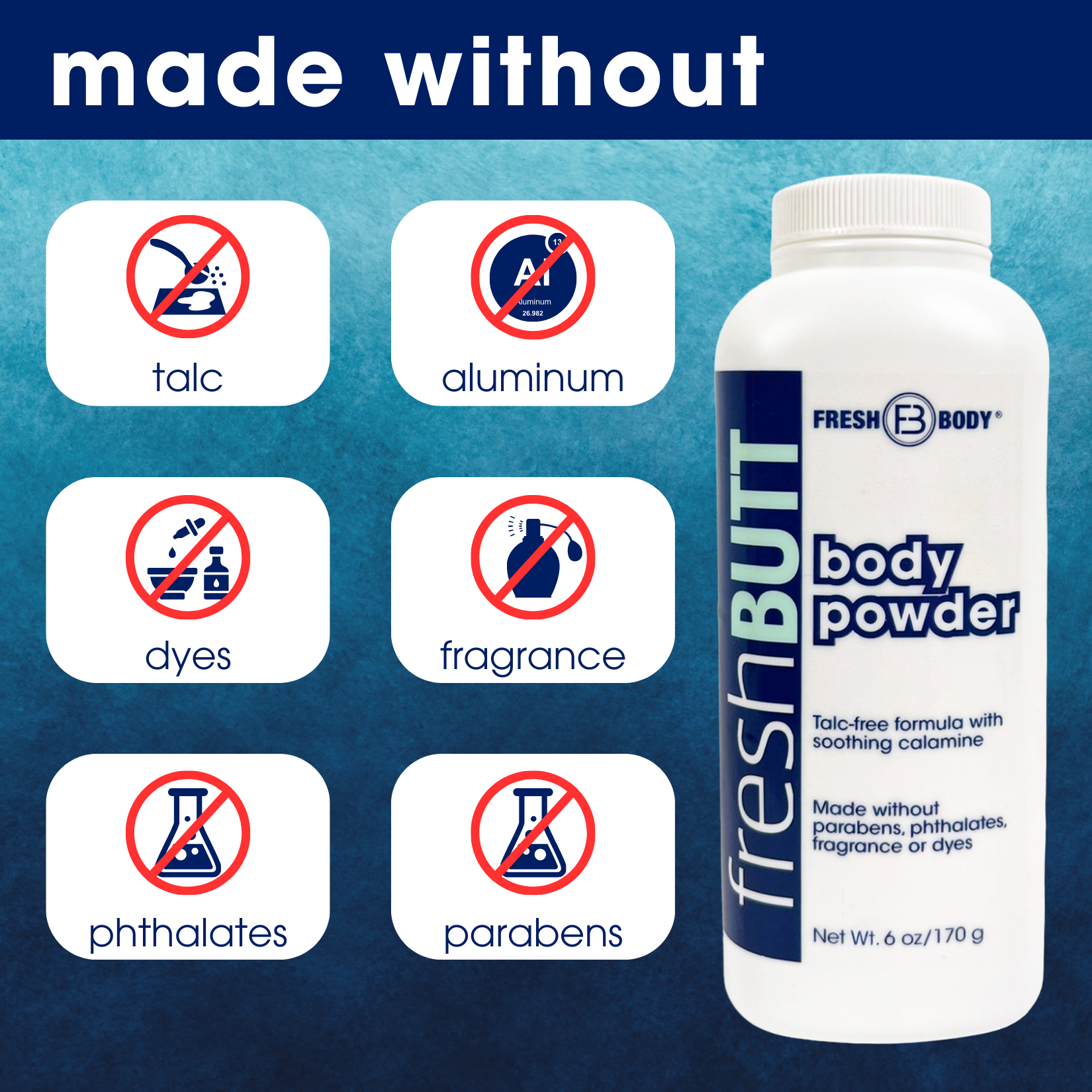Fresh Body - Wholesale Body/Talcum Powder - Fresh Butt Body Powder5
