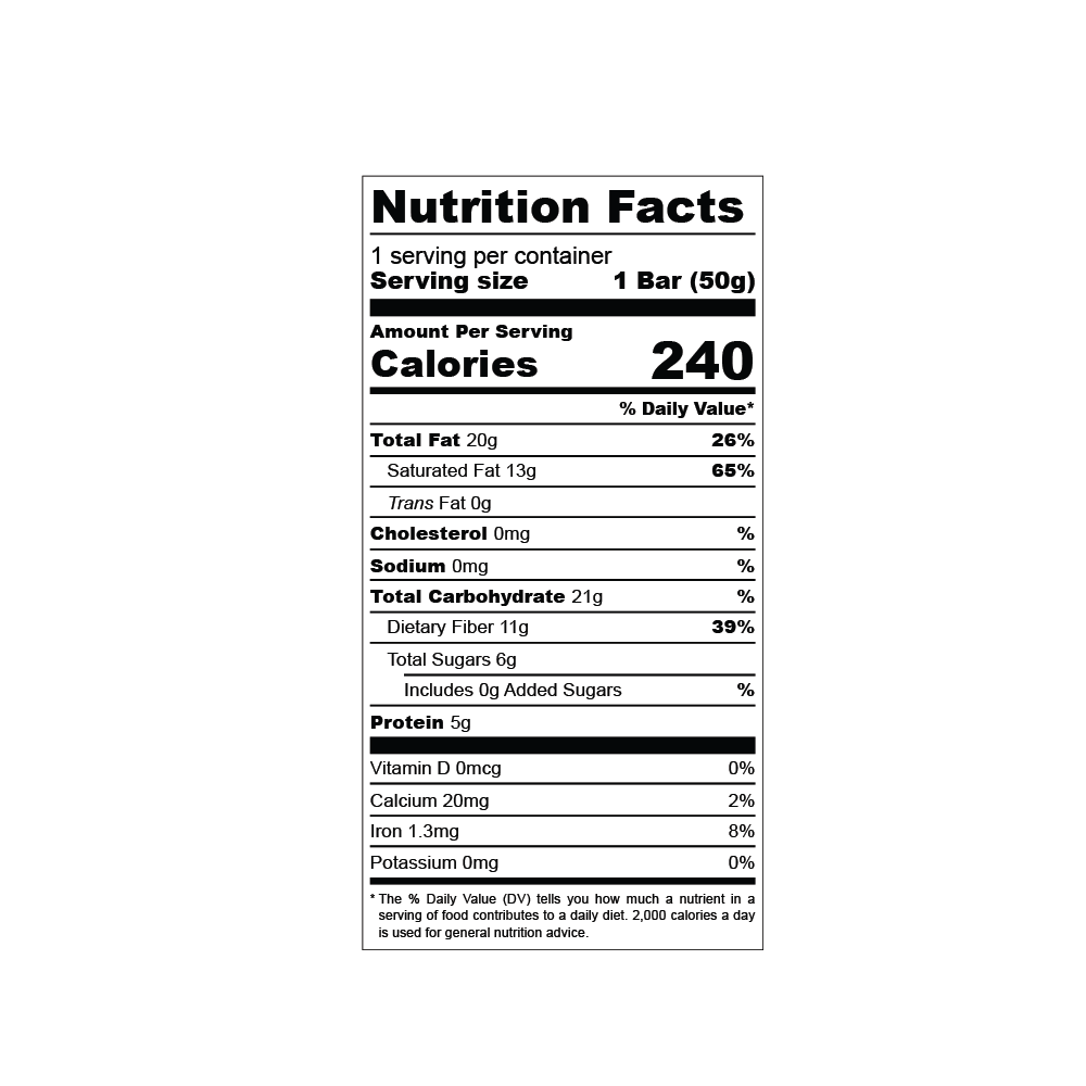 The Conscious Bar – Engroshandel Chokoladebar – Daddelsødet mørk chokolade - Ristede kokosflager6