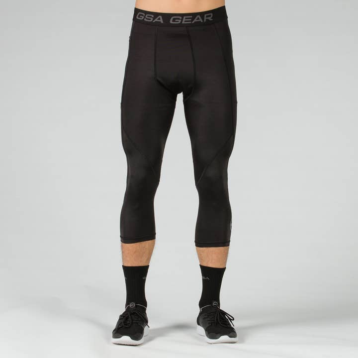 GSA Baselayer Kompression för män 3/4 Leggings för wholesale av GSA