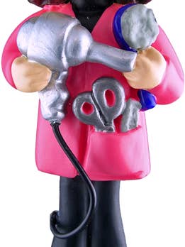 Hairdresser: Female, Brown for wholesale by Ornament Central