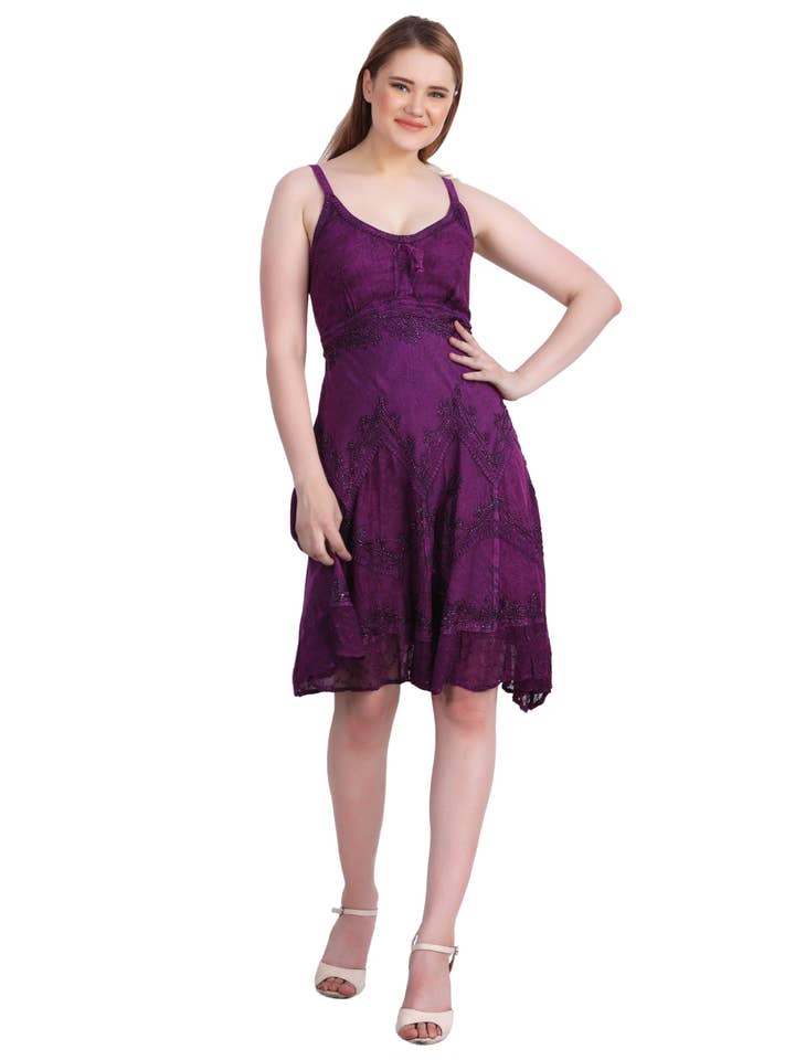 Advance Apparels - Vente Robe – femme - Robe mi-longue délavée à l'acide 13048