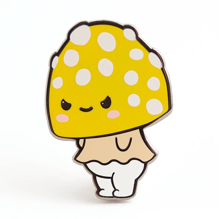 Broche Champignon Jaune (EN SOLDE !) pour la vente par LuxCups Creative