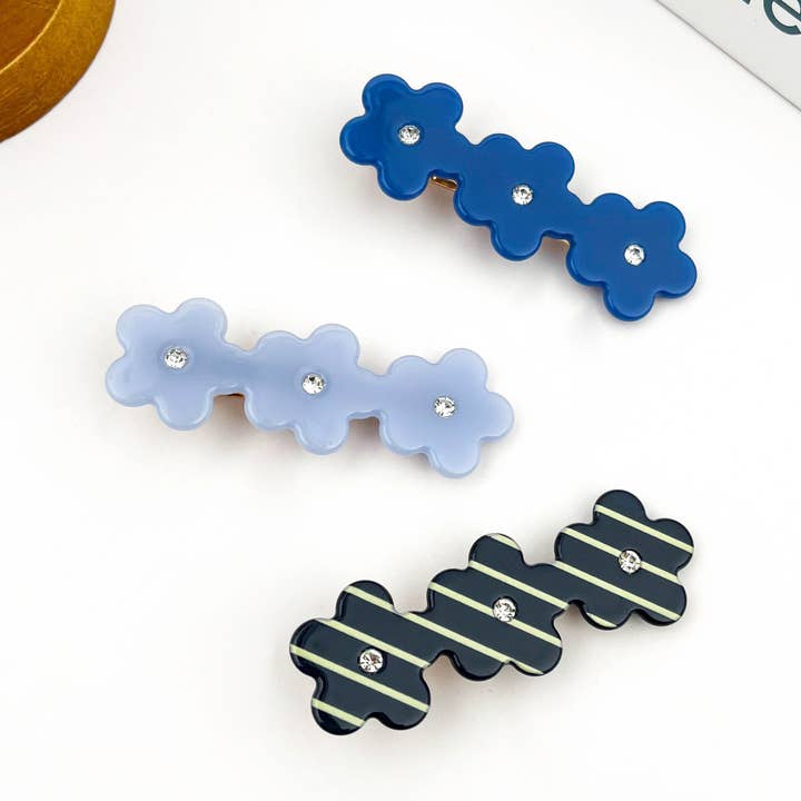 Flower Alligator Hair Clip, Simple Hair Accessories for wholesale by SoapElenGlen