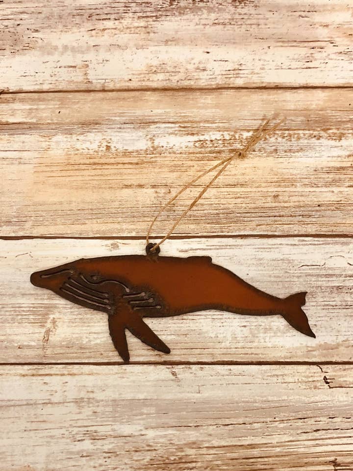 Ornamento náutico de baleia jubarte por atacado de Universal Ironworks USA