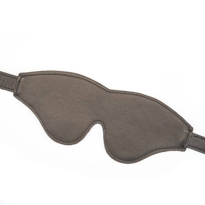 Liebe Seele - Wholesale Sex Toy - Kinbaku Ukiyoe Luxury Red Rosy Lamb Suede Leather Blindfold