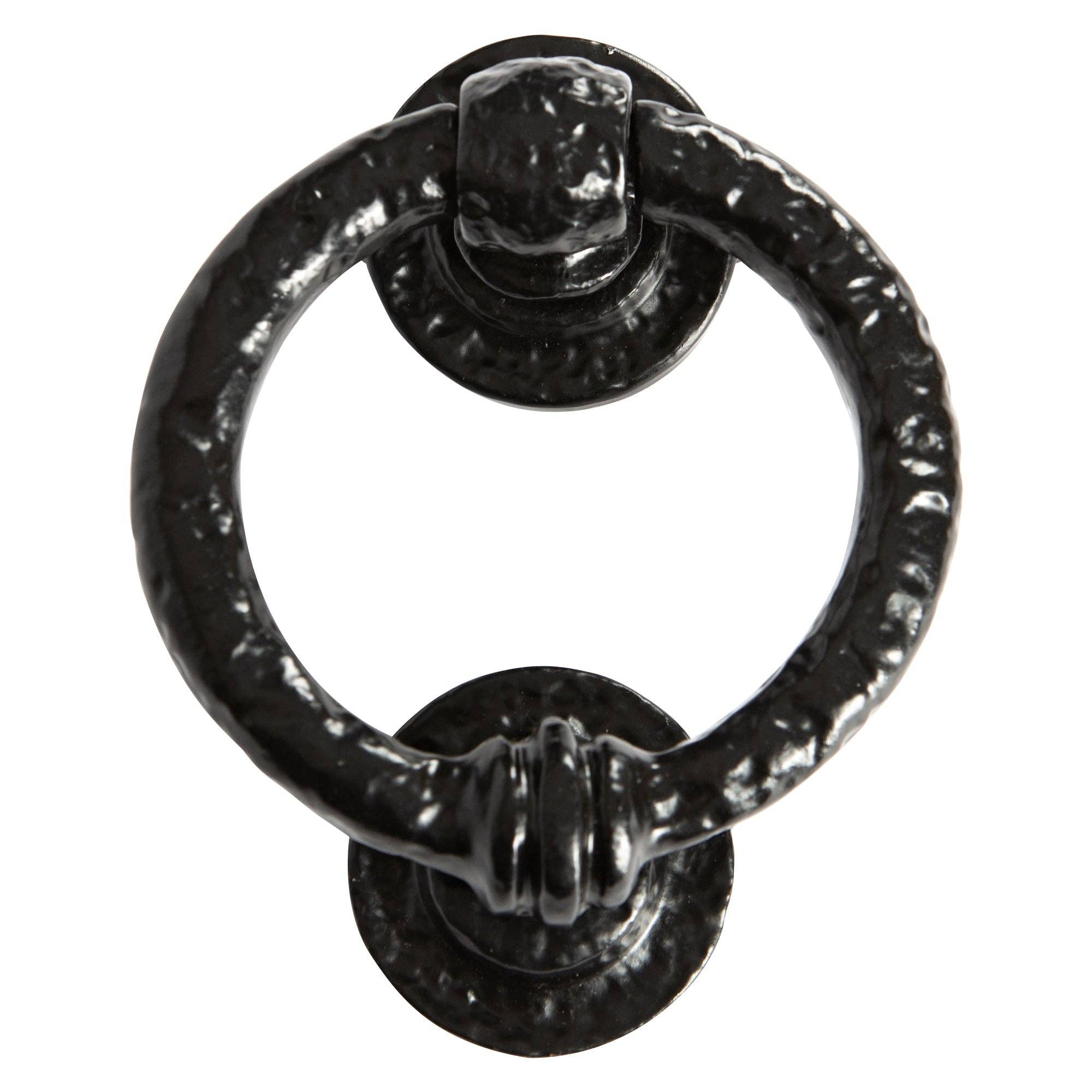Ring Door Knocker Black Antique Traditional Reproduction Cast Iron UK Quality 