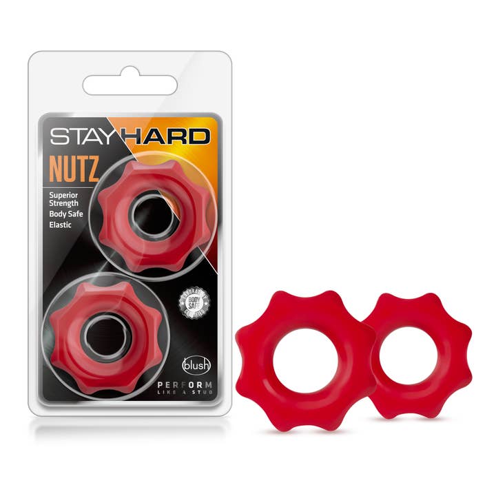 Stay Hard - Nutz - Red for wholesale by Blush