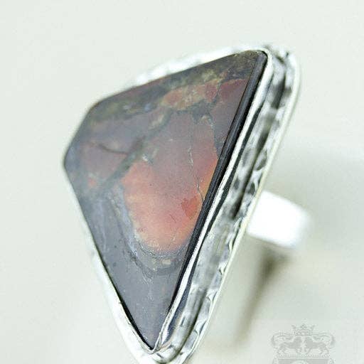 Anello in argento sterling con ammolite misura 8 r1564 per la vendita all'ingrosso da parte di SARAH DESIGNS JEWELRY