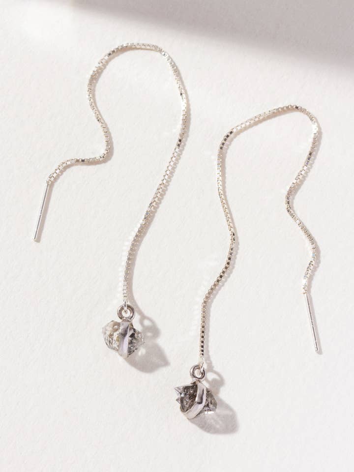 Rock Haven Threader Örhänge - Sterling Silver för wholesale av Luna Norte