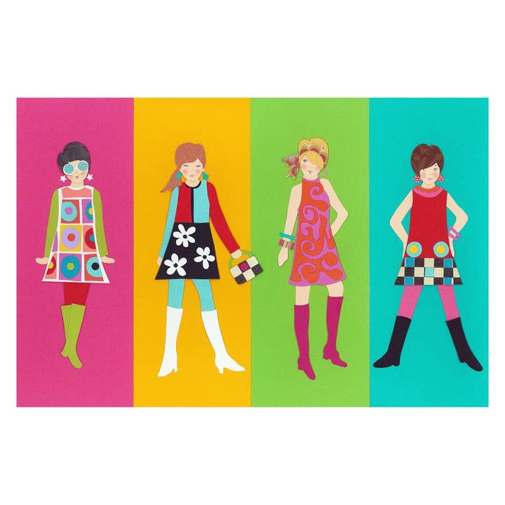 Iddy biddy boo design - Wholesale Birthday Card - Groovy Gals X Four Card