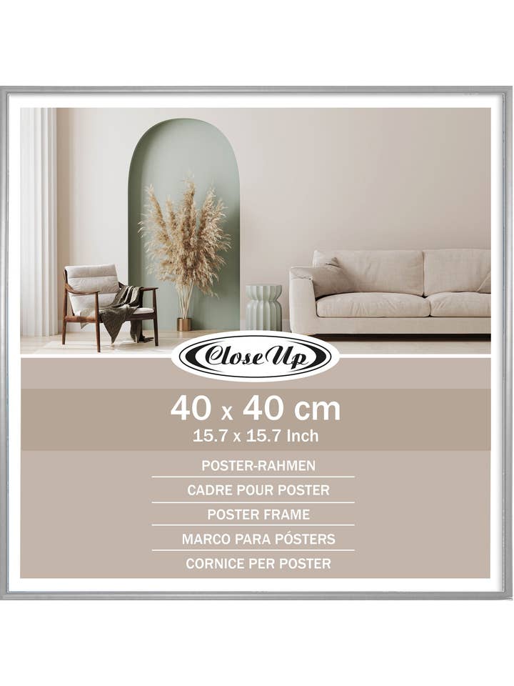 Close Up Posterram 40 x 40 cm silver för wholesale av Close Up GmbH