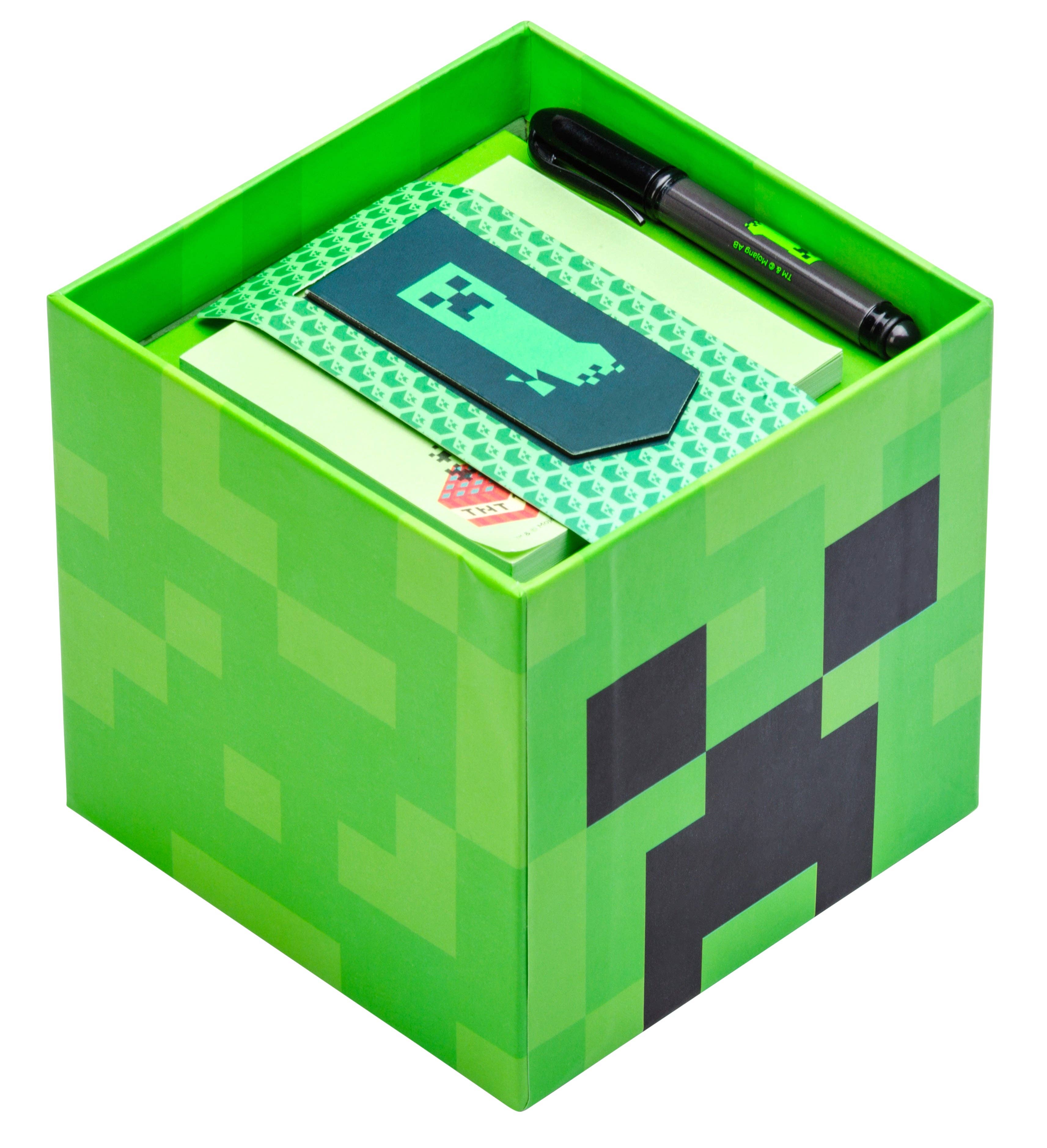 Insight Editions - #1 Pop Culture Publisher - Wholesale Stationery/Notecard Set - Minecraft: Creeper Block Stationery Set1