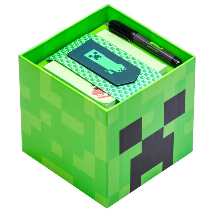 Insight Editions - #1 Pop Culture Publisher - Vente Assortiments de papeterie/cartes - Minecraft : Set de papeterie Creeper Block1