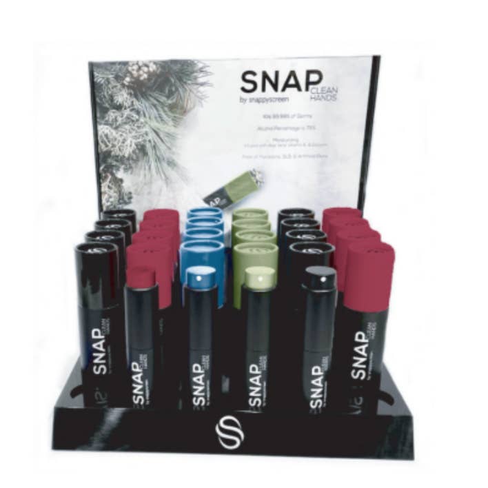 SNAP Luxury Hand Sanitizer Fall Collection Luxe Display for wholesale by SNAP Wellness