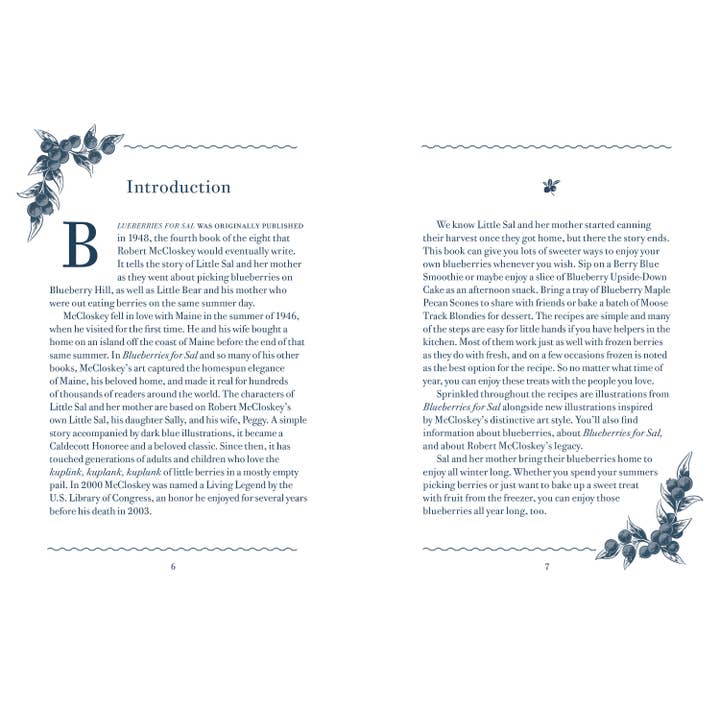 Penguin Random House LLC - Wholesale Cookbooks & Food - Blueberries for Sal Cookbook2