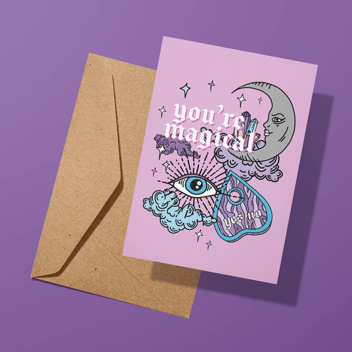 Talk and Tell – wholesale Everyday greeting card – You're Magical Witchy Card0