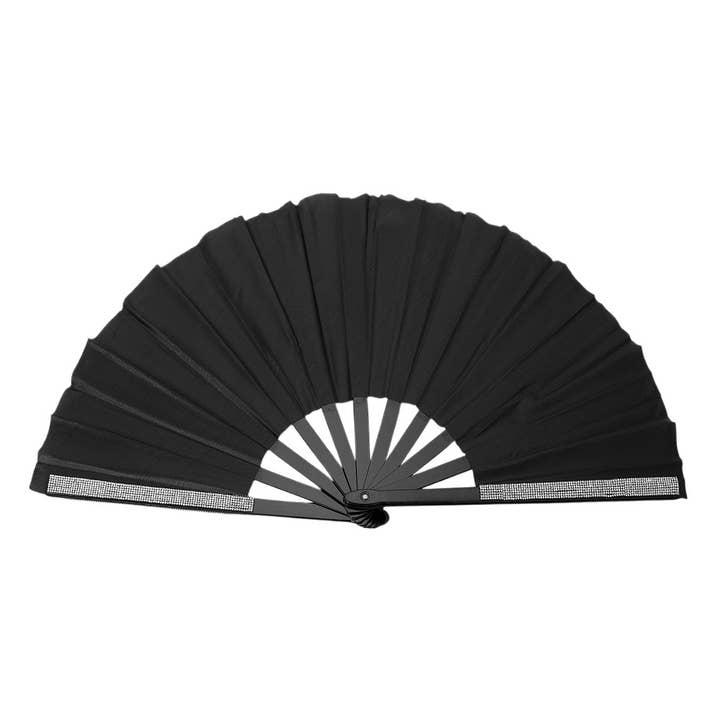 Sensibling Corp. - Wholesale Handheld Folding Fan - Bling Studded Folding Line Dance Hand Fan5