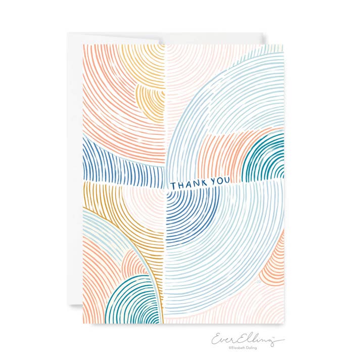Inner Circles - Thank You Card for wholesale by EverElling