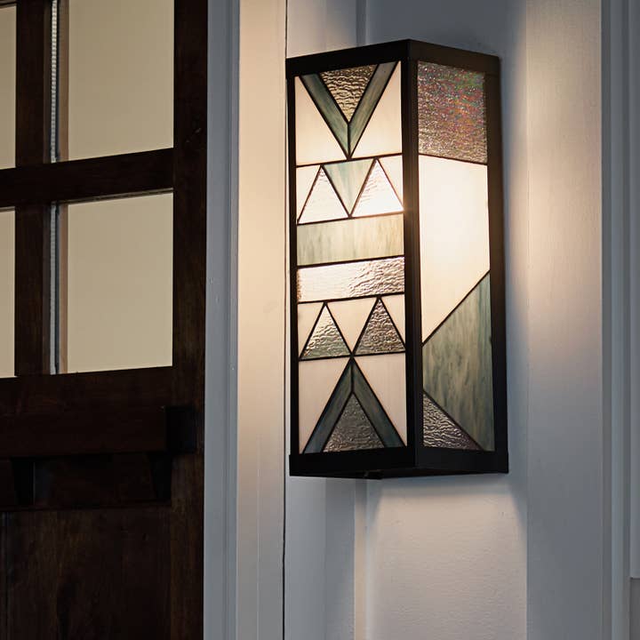 River of Goods - Wholesale Outdoor/Lawn Light - 16.25"H James White 1-Light Geometric Outdoor Wall Sconce4