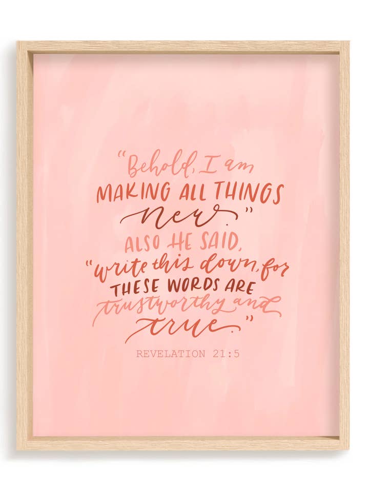 Apocalipse 21:5 Imprimir por atacado de Loveall Design Co.