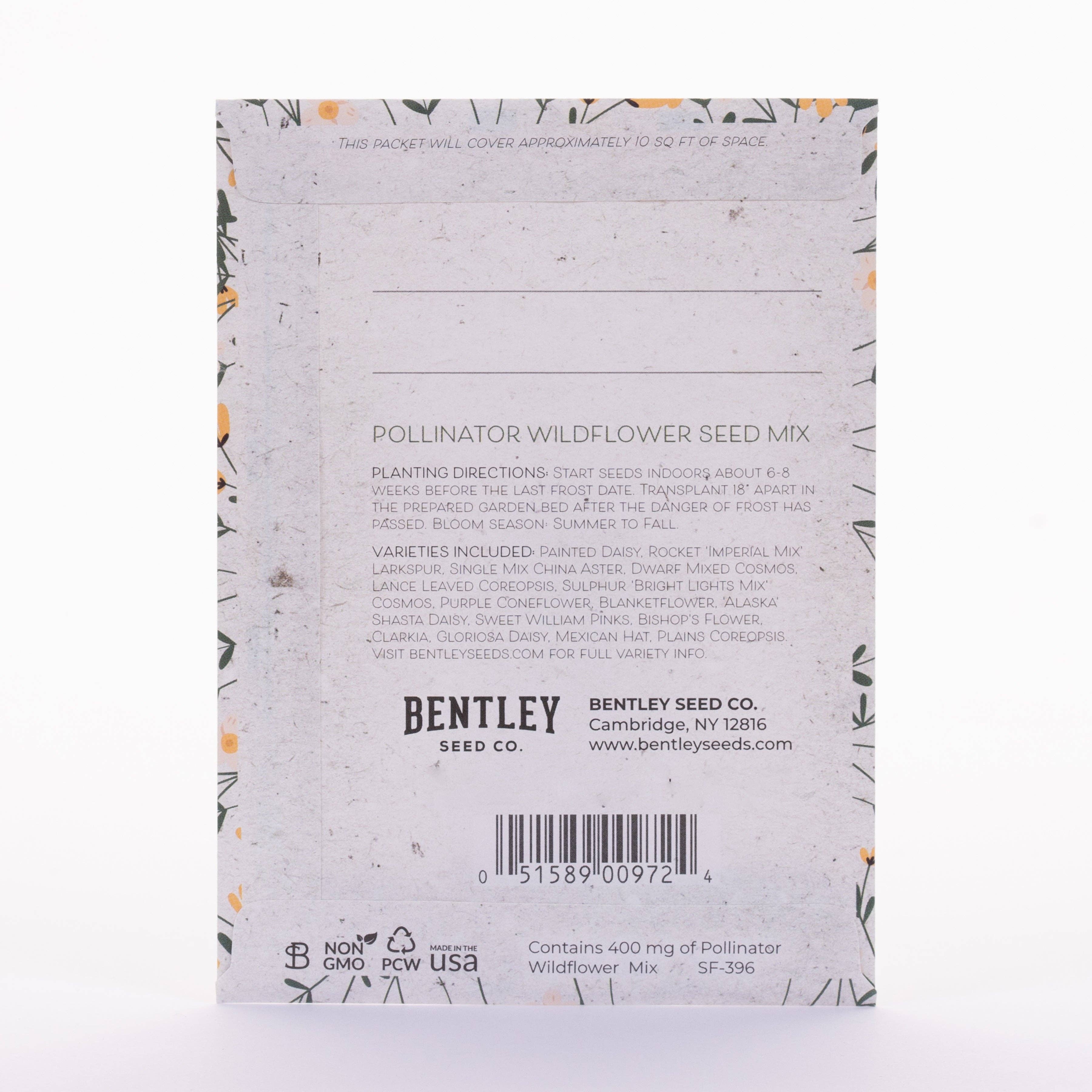 Bentley Seed Co. - Vente Cartes religieuses - Les mots gentils sont comme le miel - Sachets de graines de mélange de fleurs sauvages pollinisatrices1