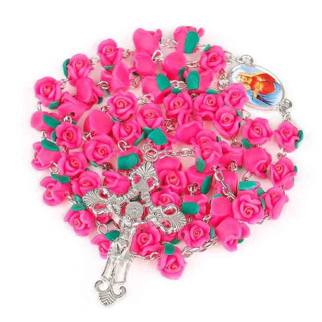 Winfinity Brands - Wholesale Prayer beads necklace - CREATEME™ Rose Garden Rosary