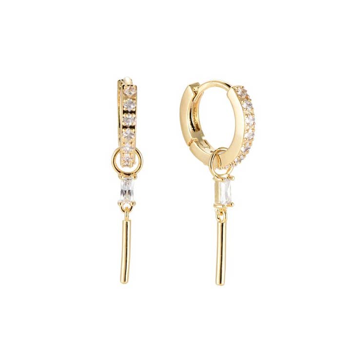 Boucles d'oreilles Selina blanches pour la vente par Rosies