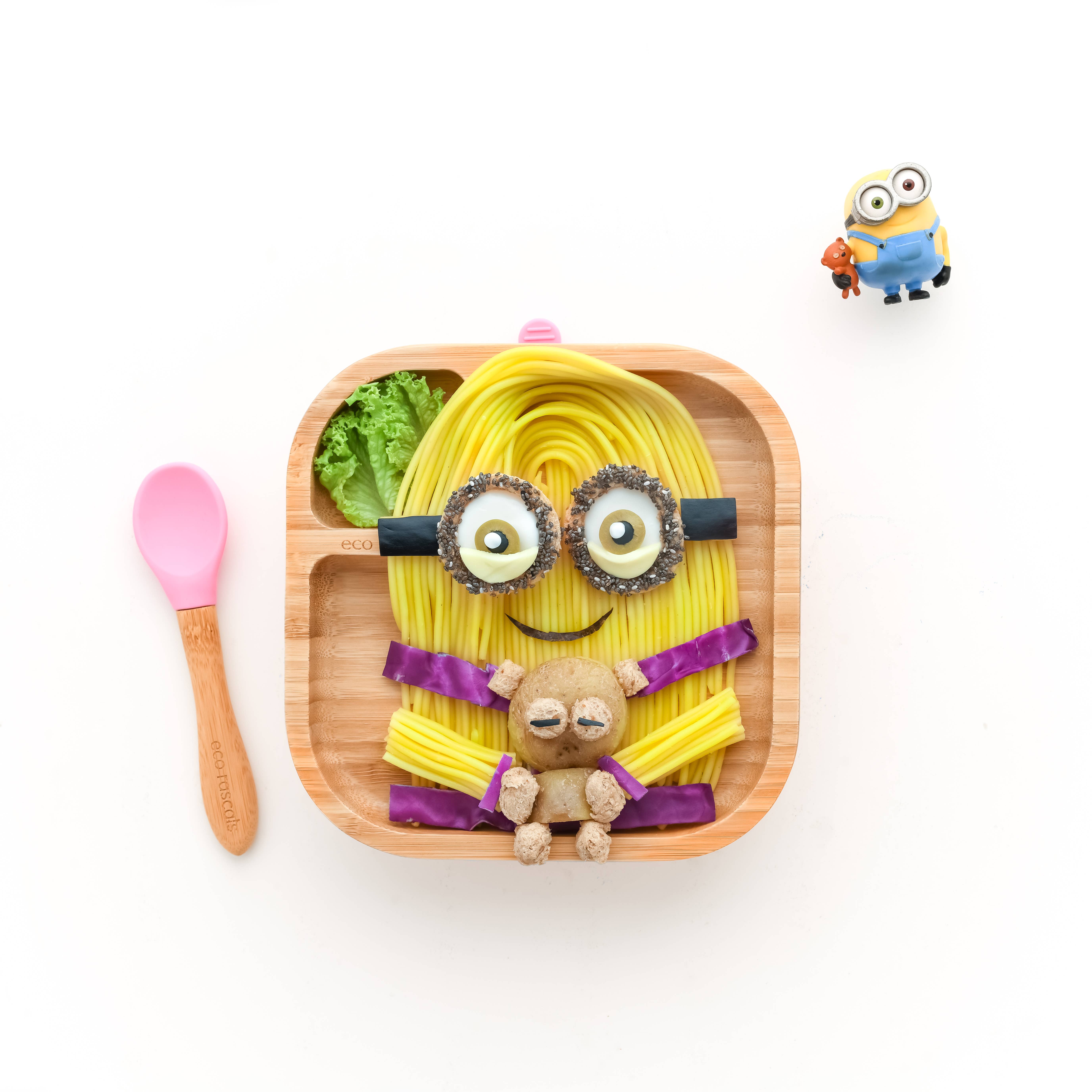 eco rascals - Wholesale Dinner Plate - Kids & Baby - Square Snack and Baby Bamboo Plate with Super Suction6