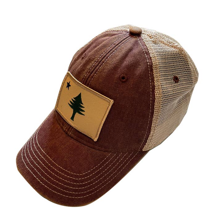 Original Maine - Wholesale Trucker Hat - Unisex - Original Maine Flag Faded Trucker Hat2
