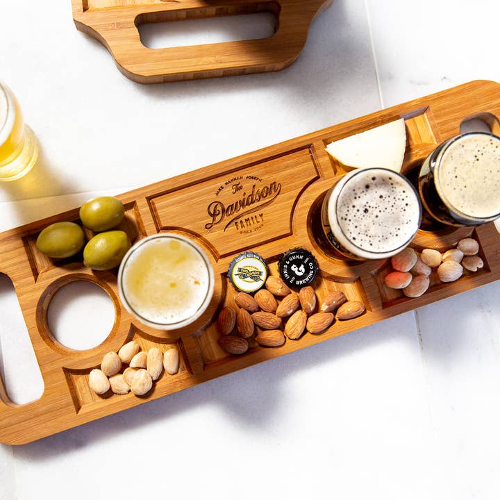 Left Coast Original - Wholesale Beer/Wine Caddy - PERSONALIZED BEER FLIGHT SERVING TRAY6
