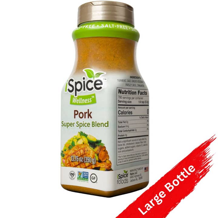 iSpice Blend | Salt-Free Pork Seasoning | 13.76 oz | Mixed Spice & Seasoning | Food Service | Halal | Kosher for wholesale by iSpice