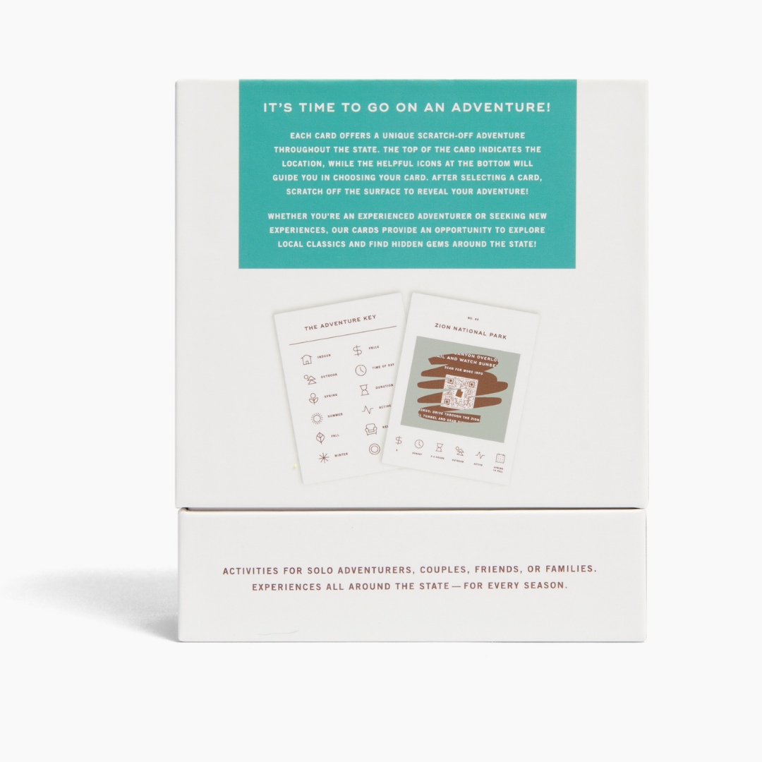 Reach International Outfitters - Wholesale Card Game - Utah Adventure Bucket List2