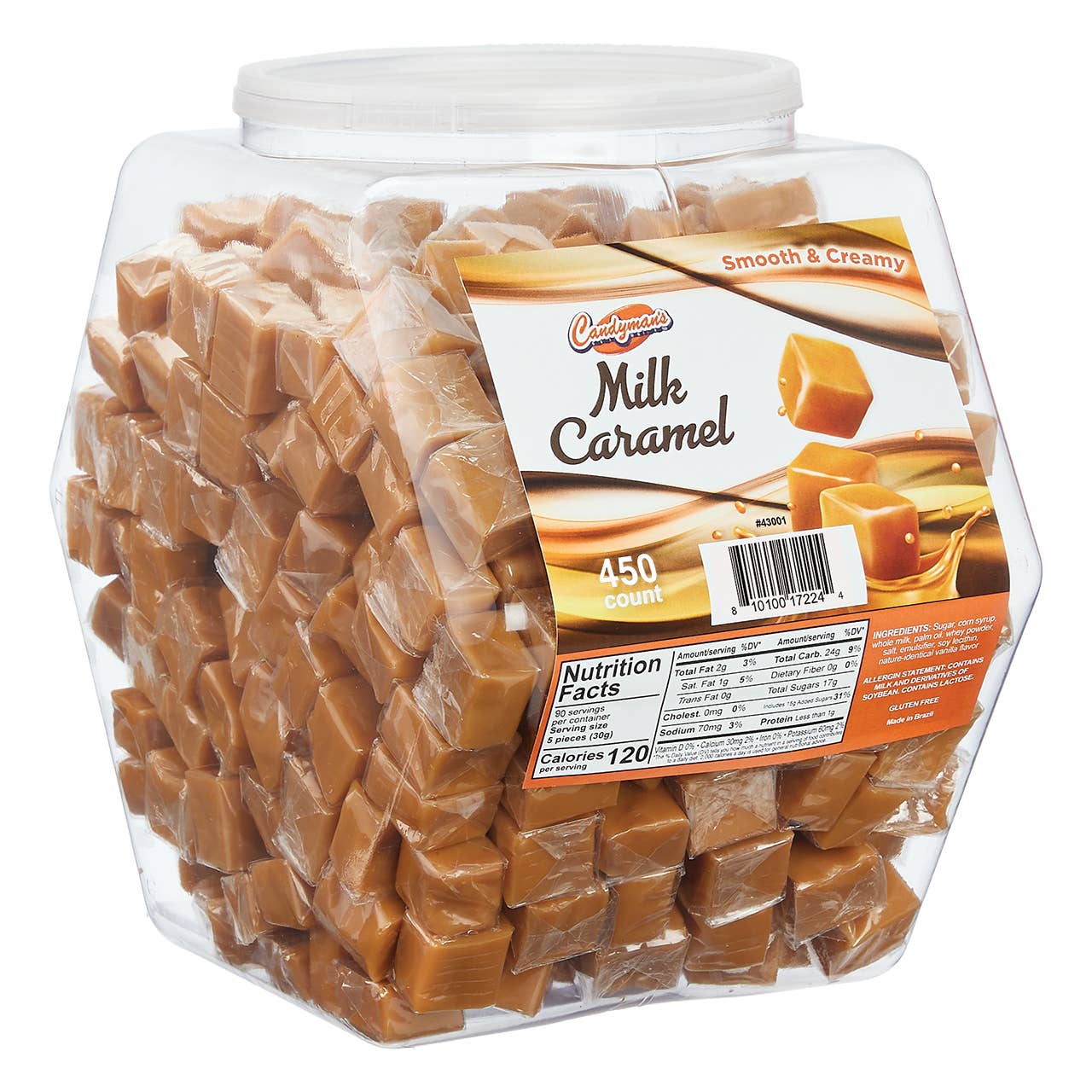 Kelli's - Wholesale Caramel - Candyman's Milk Caramels - Changemaker Display Tub0