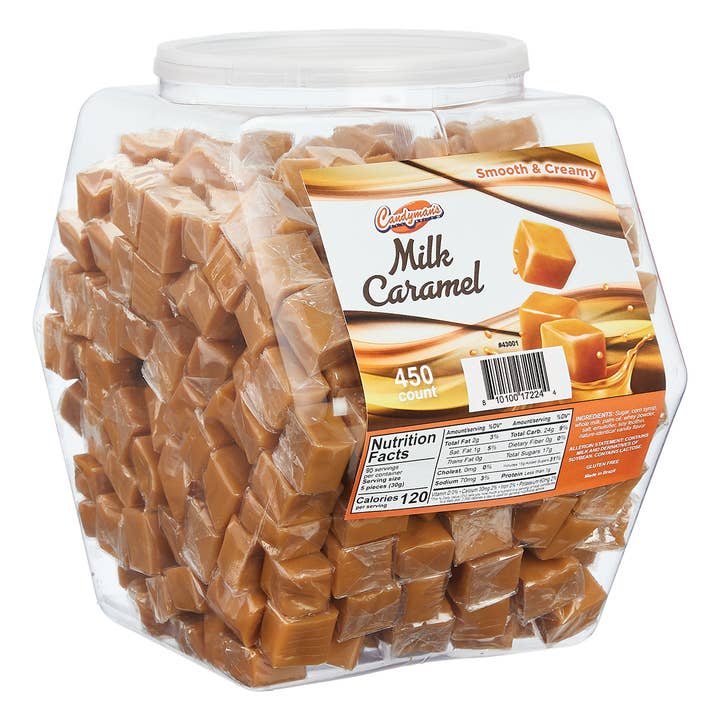 Kelli's - Wholesale Caramel - Candyman's Milk Caramels - Changemaker Display Tub