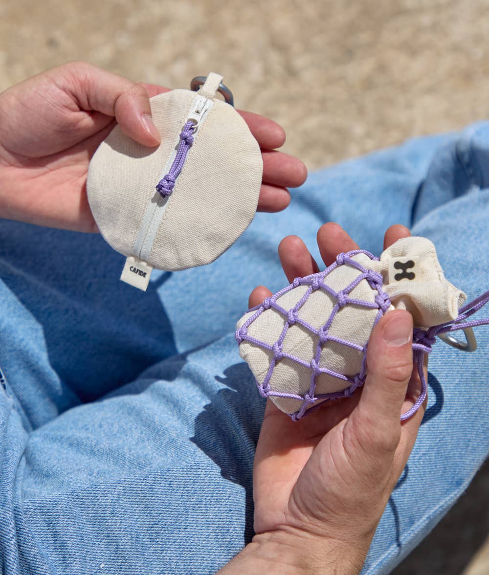 CAFIDE – trela - Cão por atacado – Porta Bolsa Violeta, Ona4