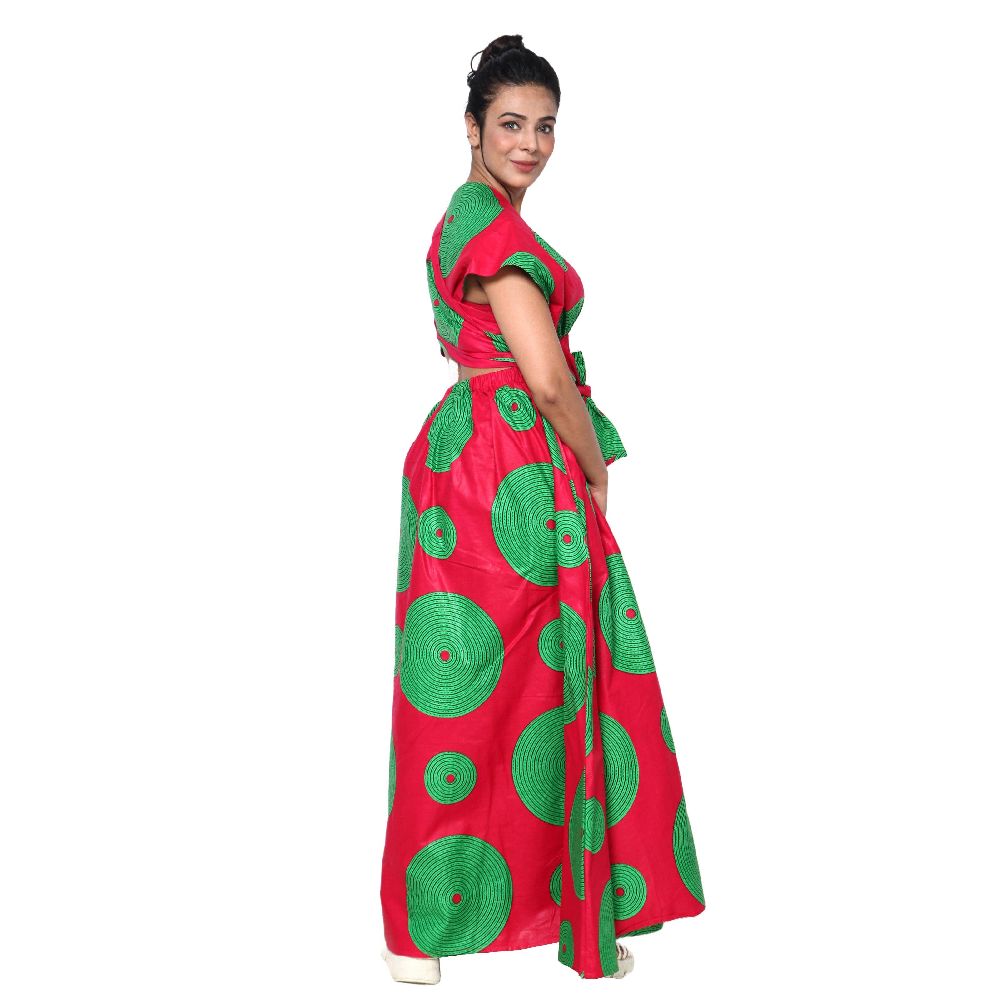 African Stars - Wholesale Dress - Women's - Women's Multi Way Style Maxi Dress -- FI-68L11
