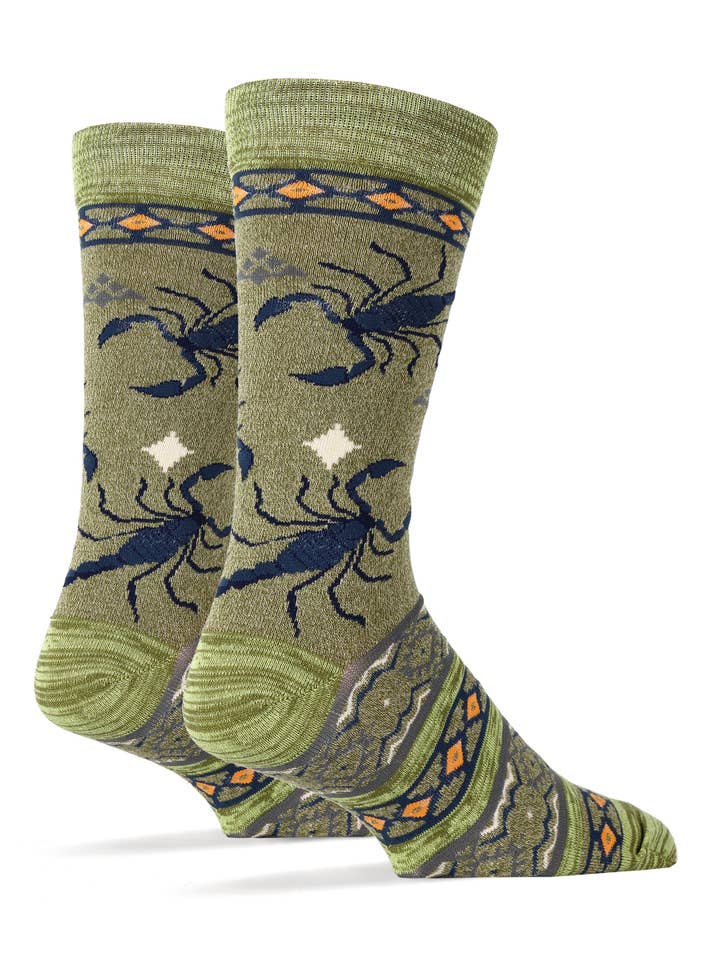 Oooh Yeah/Sock It Up/Oooh Geez Slippers - Wholesale Socks - Men's - Scorpion Bite | Men's Premium Cotton Crew Socks2